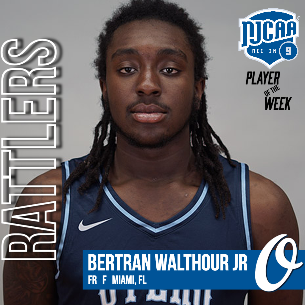 Bertran Walthour Jr - week 4 player of the week