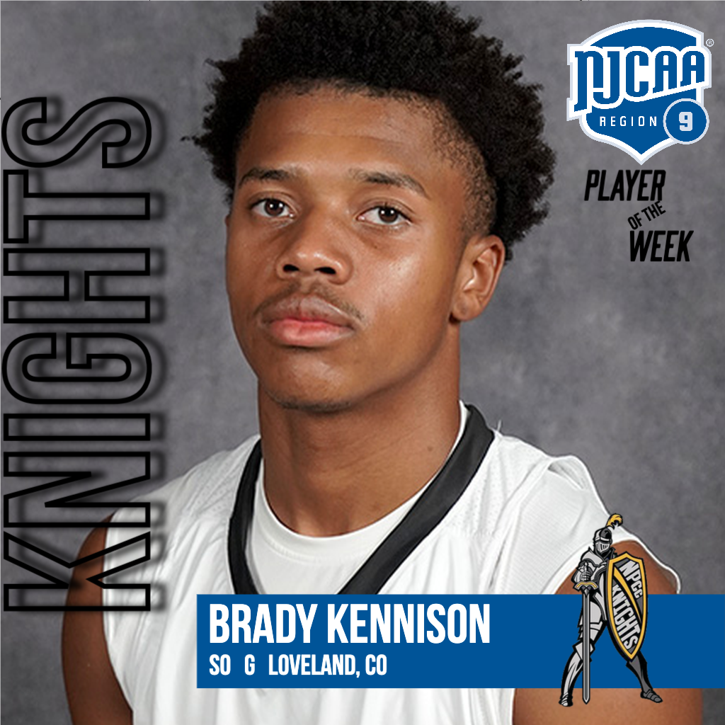 Brady Kennison - week 9 player of the week